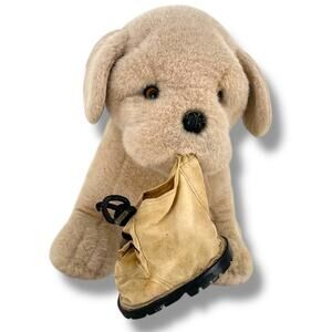 AVARTI Bulldog Pup With Boot Plush Toy Stuffed Animal